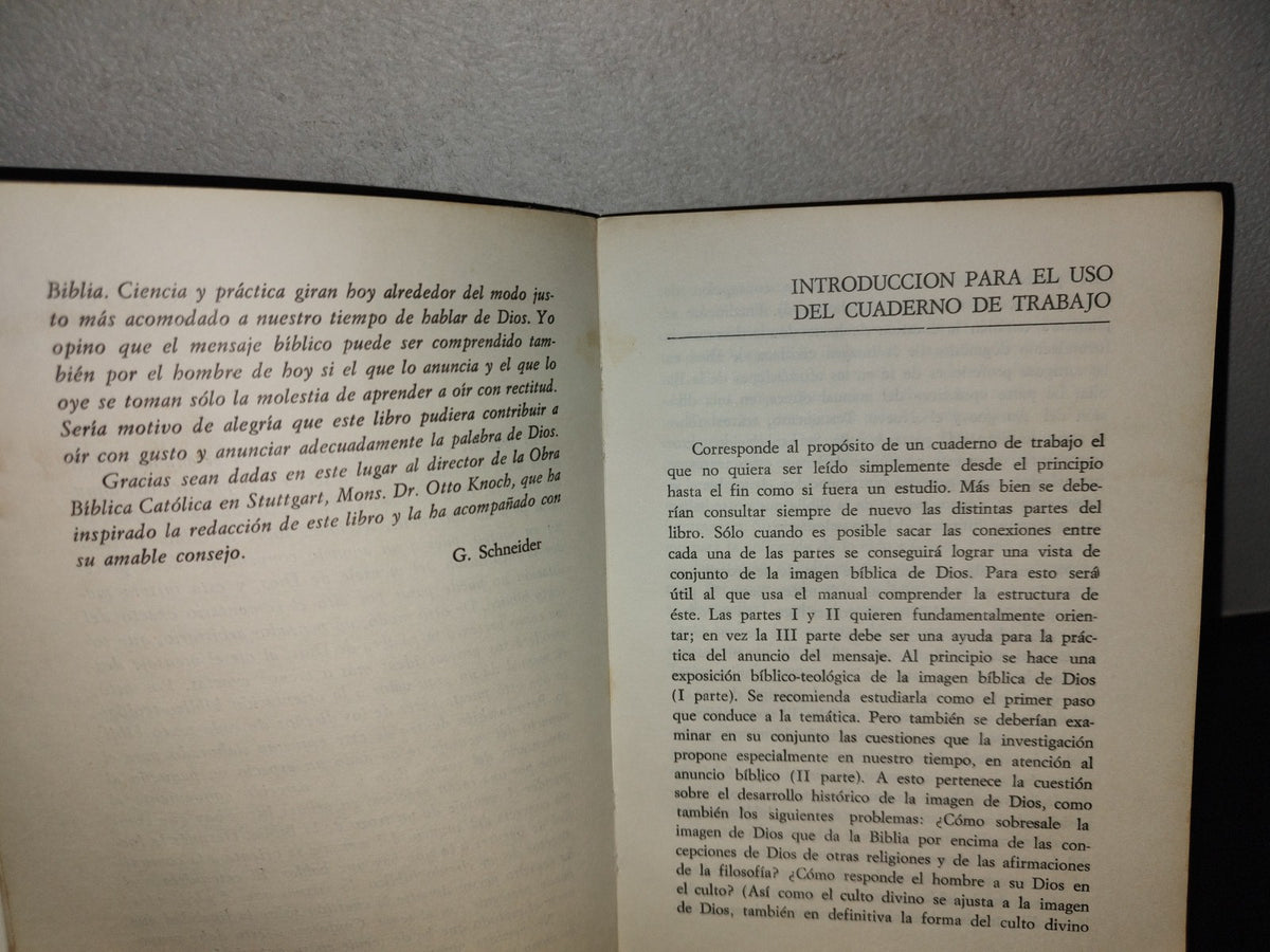 151- El Señor Nuestro Dios. Manual De Lectura Y Predicación - Gerhard Schneider - 1968