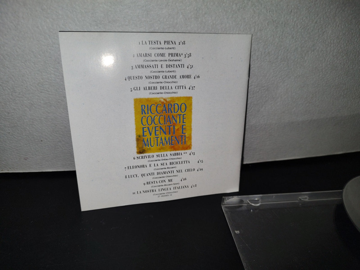 A3- Cd Música Italiana. Riccardo Cocciante Eventi E Mutamenti - 1993