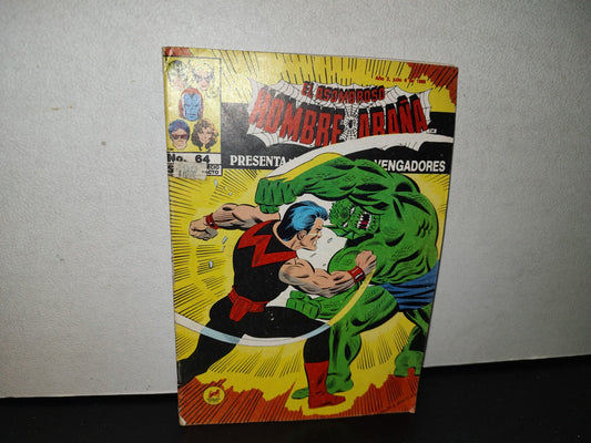 123- Cómic El Asombroso Hombre Araña Presenta: Los Nuevos Vengadores - No. 64 - 1989