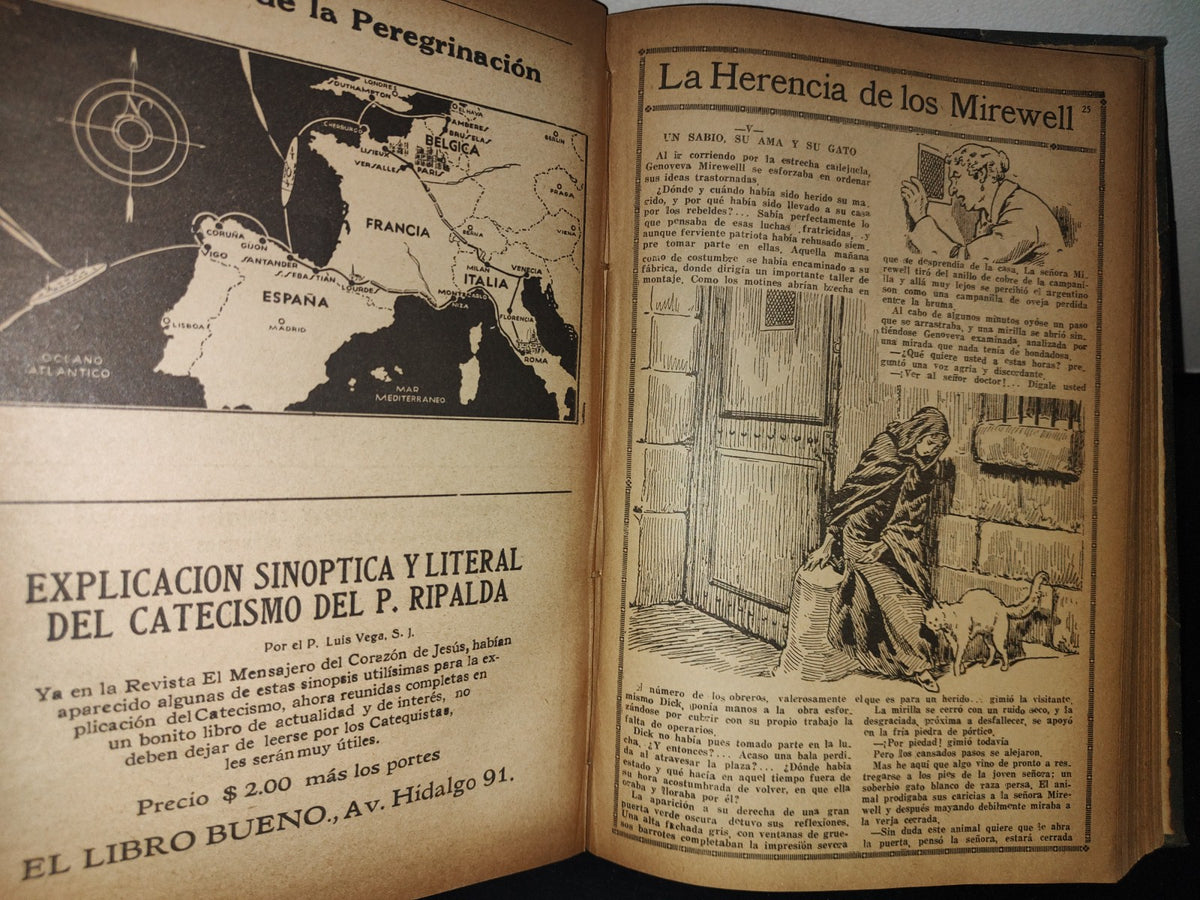 179- Antiguas Revistas Católicas Empastadas En Formato Libro. La Cruzada Eucarística - 1935