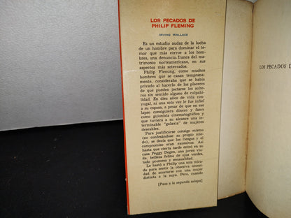 66- Los Pecados De Philip Fleming - Irving Wallace - Editorial Grijalbo 1966