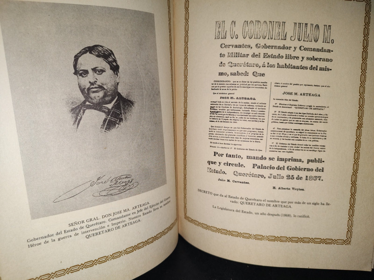 172- Álbum Conmemorativo Del Sesquicentenario Del Estado De Querétaro 1824-1974 - Ediciones Del Gobierno Del Estado, Querétaro, Primera Edición 1974