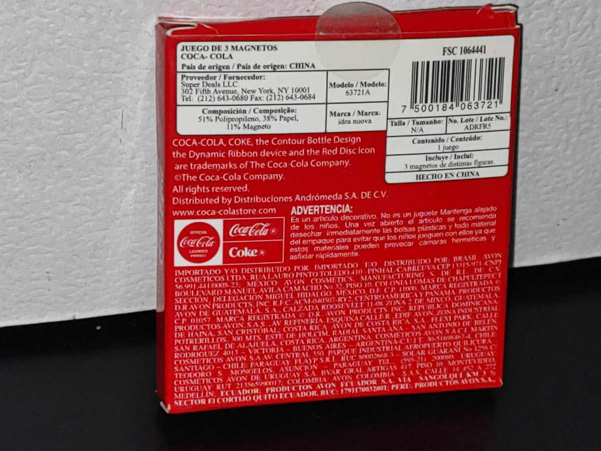 A3- Coca Cola. Juego De 3 Magnetos - 2000'S