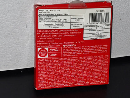 A3- Coca Cola. Juego De 3 Magnetos - 2000'S