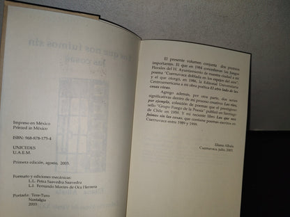 83- Los Que Nos Fuimos Sin Las Cosas - Eliana Albala - Primera Edición 2003 - Firmado