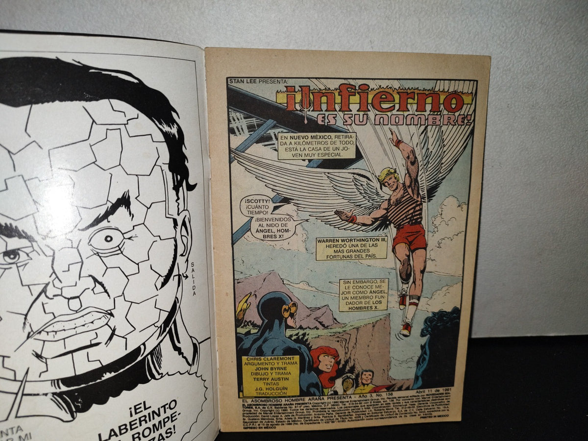 123- Cómic El Asombroso Hombre Araña Presenta: Los Hombres X - No. 156, 1991