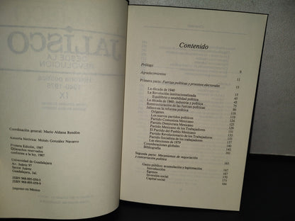 145- Jalisco Desde La Revolución Ix. Historia Política, 1940-1975 - Primera Edición 1988