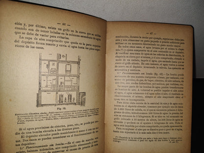 75- Pequeña Enciclopedia Práctica De Construcción 10. Distribución De Agua. Saneamiento - Bailly-Bailliere, 1900'S