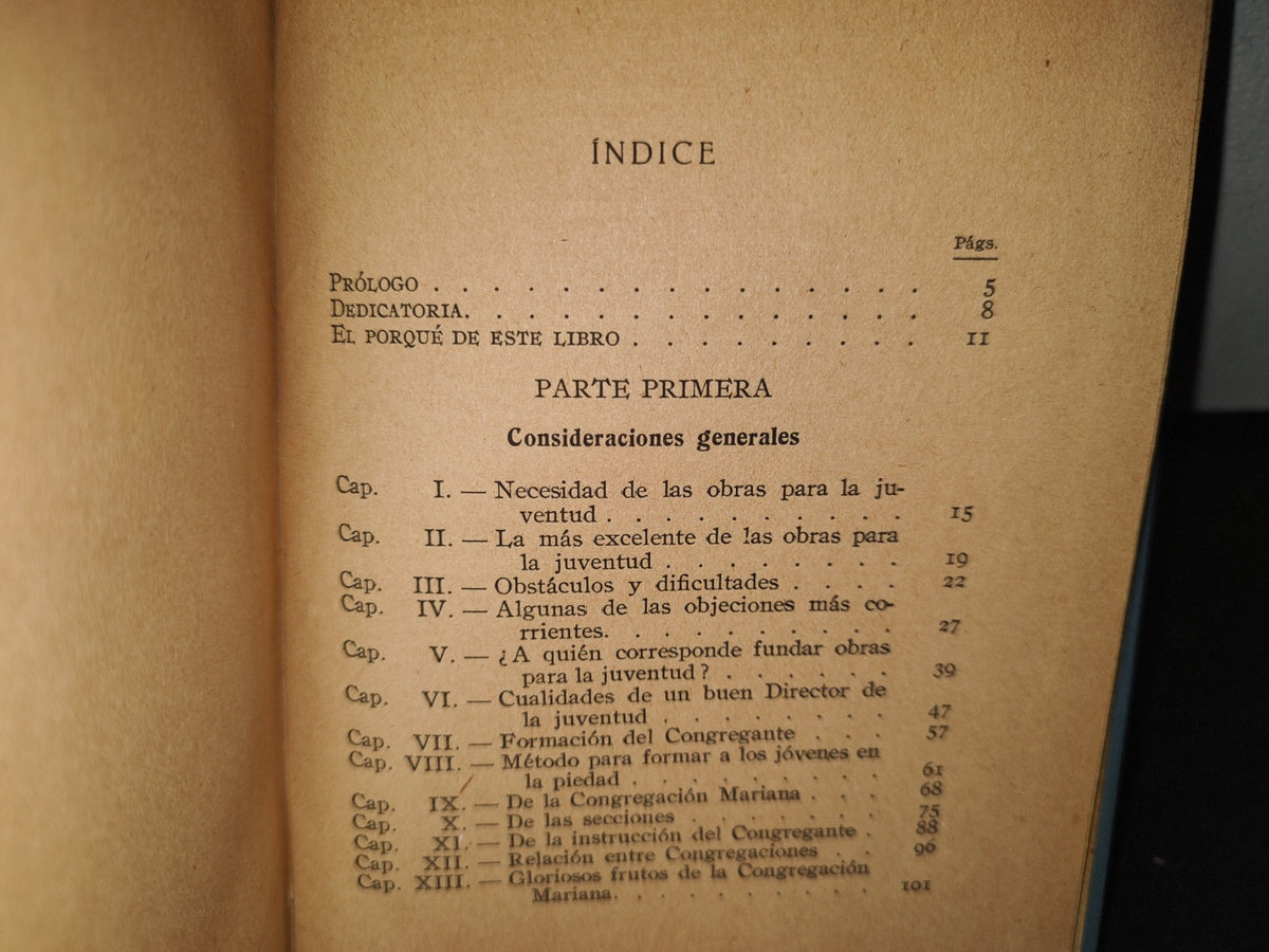 172- Las Congregaciones Marianas De Jóvenes Y De Adultos - Por Un Director De Congregación - 1927