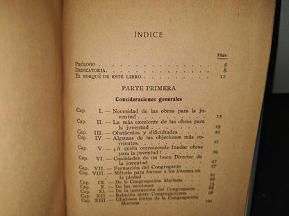 172- Las Congregaciones Marianas De Jóvenes Y De Adultos - Por Un Director De Congregación - 1927