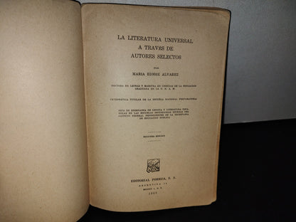 192- La Literatura Universal A Través De Autores Selectos - Editorial Porrúa 1969