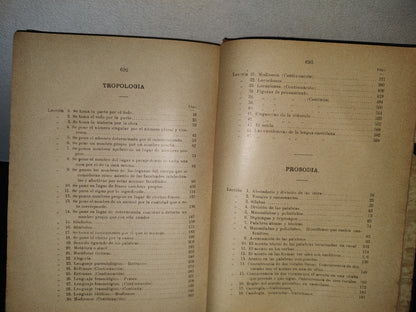 64- Curso De Lengua Castellana - L. Cadena - México. Librería De La Vda. De Ch. Bouret, 1912