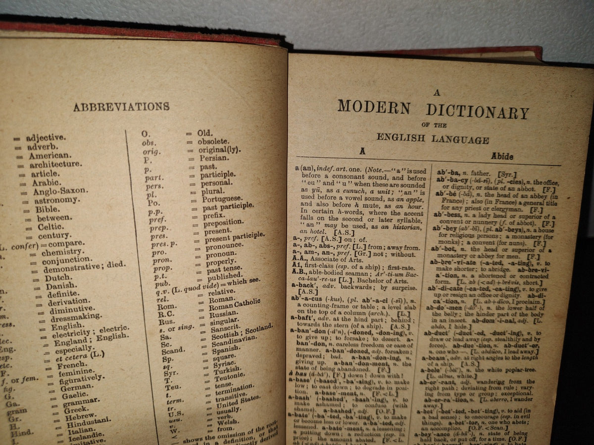 63- A Modern Dictionary Of The English Language. Macmillan And Co. Limited - 1900'S