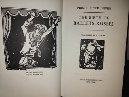 143- The Birth Of Ballets-Russes - Prince Peter Lieven - Dover Publications - First Published 1973