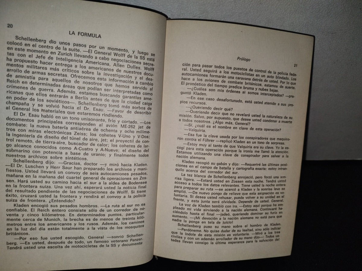 80- La Fórmula - Steve Shagan - Primera Edición 1980