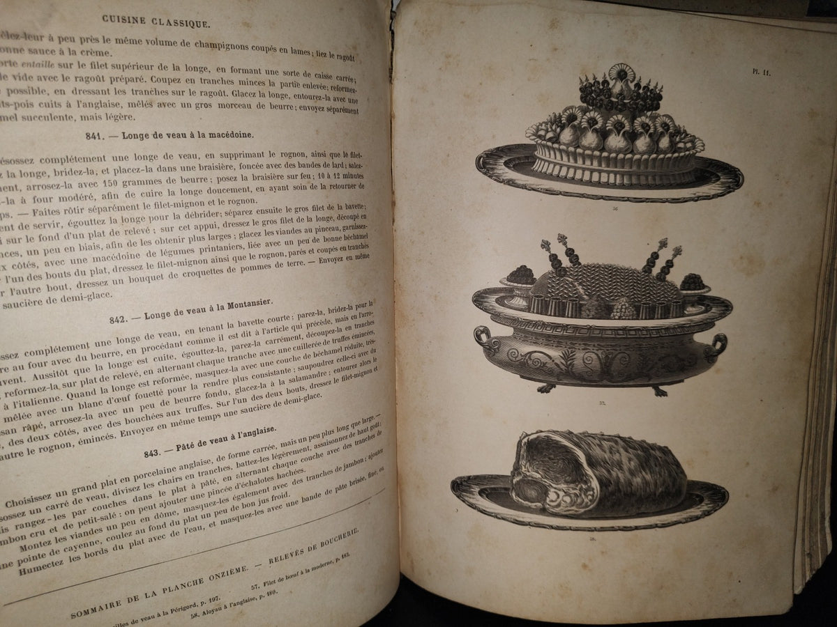 124- La Cuisine Classique - Urbain Dubois & Émile Bernard - Tome Premier - É Denti Éditeur - 1888