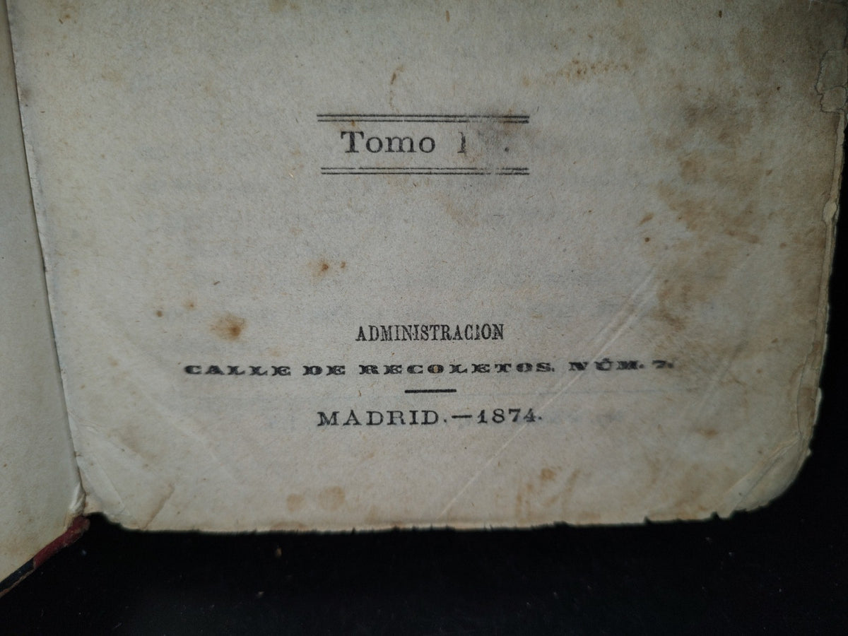 211- El Rey De Sierra Morena, Tomo I - Manuel Fernández Y Gonzáez - 1874