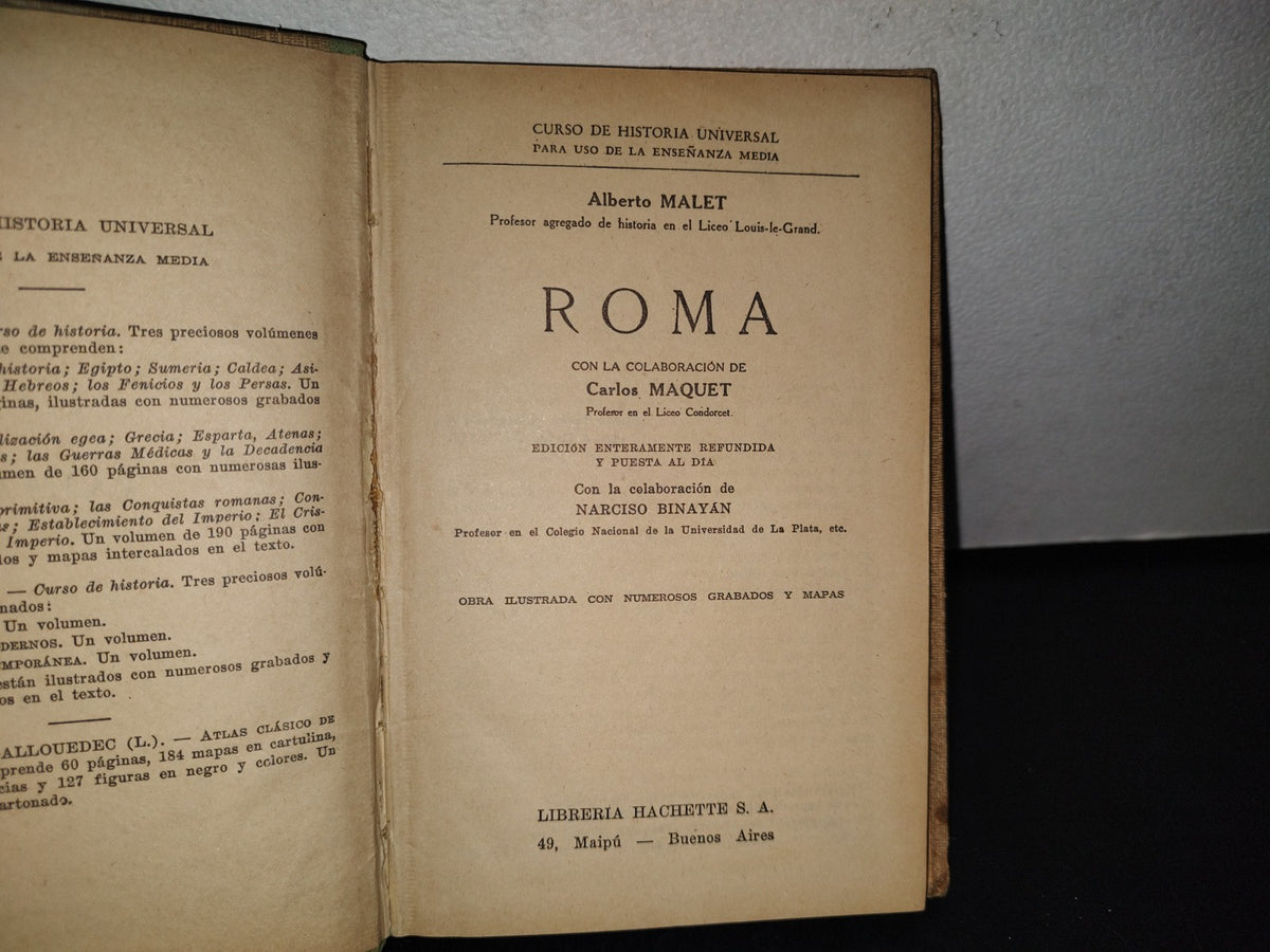 195- A. Malet - Historia Romana - 1943