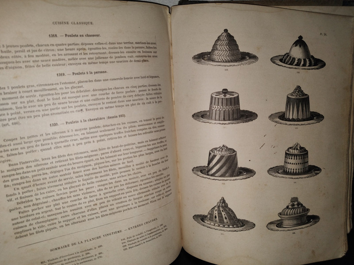 124- La Cuisine Classique - Urbain Dubois & Émile Bernard - Tome Premier - É Denti Éditeur - 1888