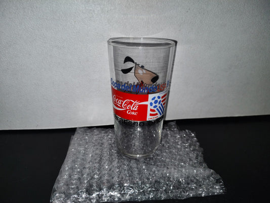 A2- Vaso De Cristal De Colección Coca-Cola Copa Del Mundo Usa 94