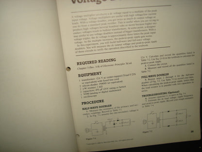 34- Principios De Electrónica, Experimentos / Experimentos For Electronic Principles - Malvino