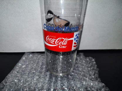 A2- Vaso De Cristal De Colección Coca-Cola Copa Del Mundo Usa 94