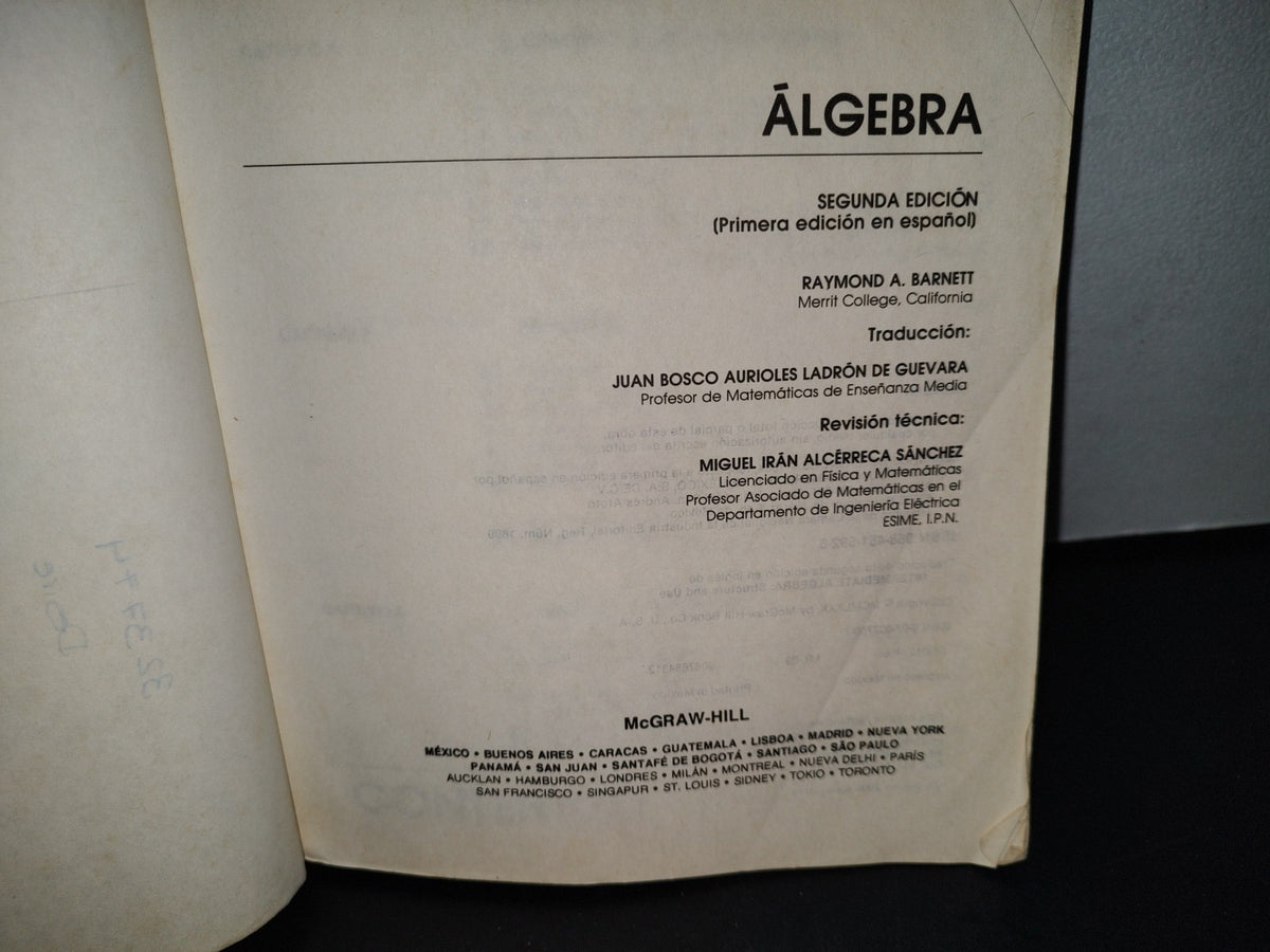 54- Álgebra - Barnett - Mcgraw-Hill - 1992