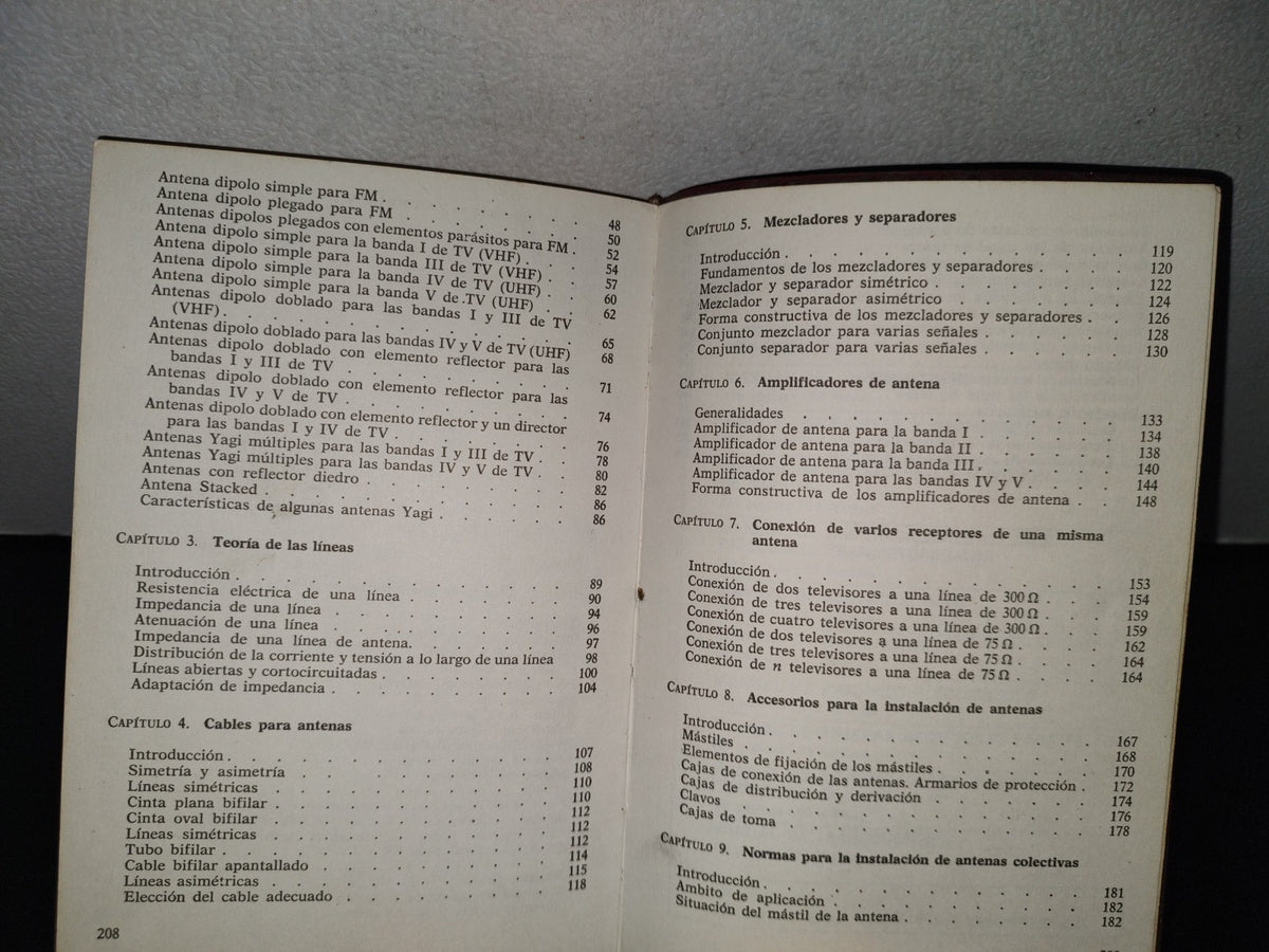 87-2- Manual De Antenas Receptoras Para Tv Y Fm - Francisco Ruiz Vassallo - Ediciones Ceac - 1981