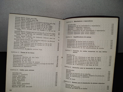 87-2- Manual De Antenas Receptoras Para Tv Y Fm - Francisco Ruiz Vassallo - Ediciones Ceac - 1981