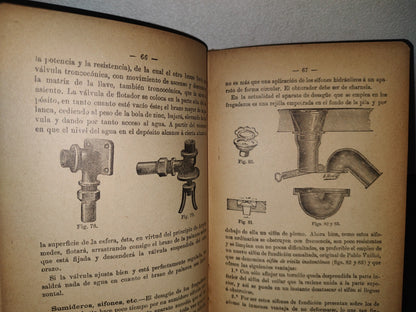 75- Pequeña Enciclopedia Práctica De Construcción 10. Distribución De Agua. Saneamiento - Bailly-Bailliere, 1900'S