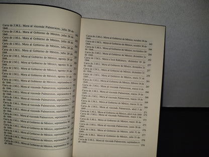 89- Obras Completas. José María Luis Mora. Volumen VII. Obra Diplomática. Sep - 1A. Ed. 1988