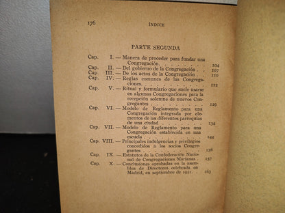 172- Las Congregaciones Marianas De Jóvenes Y De Adultos - Por Un Director De Congregación - 1927