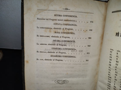 211- El Progreso Por El Cristianismo - P. Félix - Guadalajara, 1859