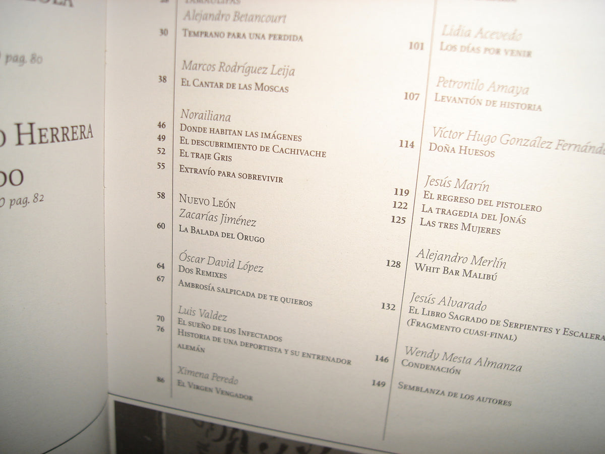 1- Voces Del Noreste. Campamento Literario. Chihuahua, Coahuila, Durango, Nuevo León, Tamaulipas. Revista 1. Año I, Noviembre 2010