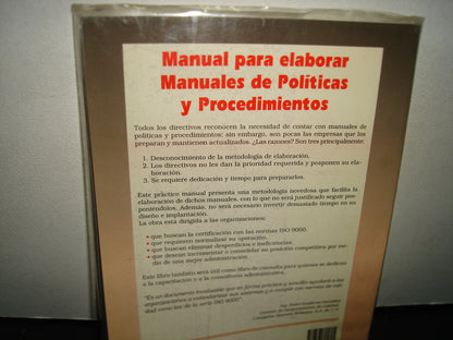 34- Manual Para Elaborar Manuales De Políticas Y Procedimientos - Martin G. Álvarez Torres