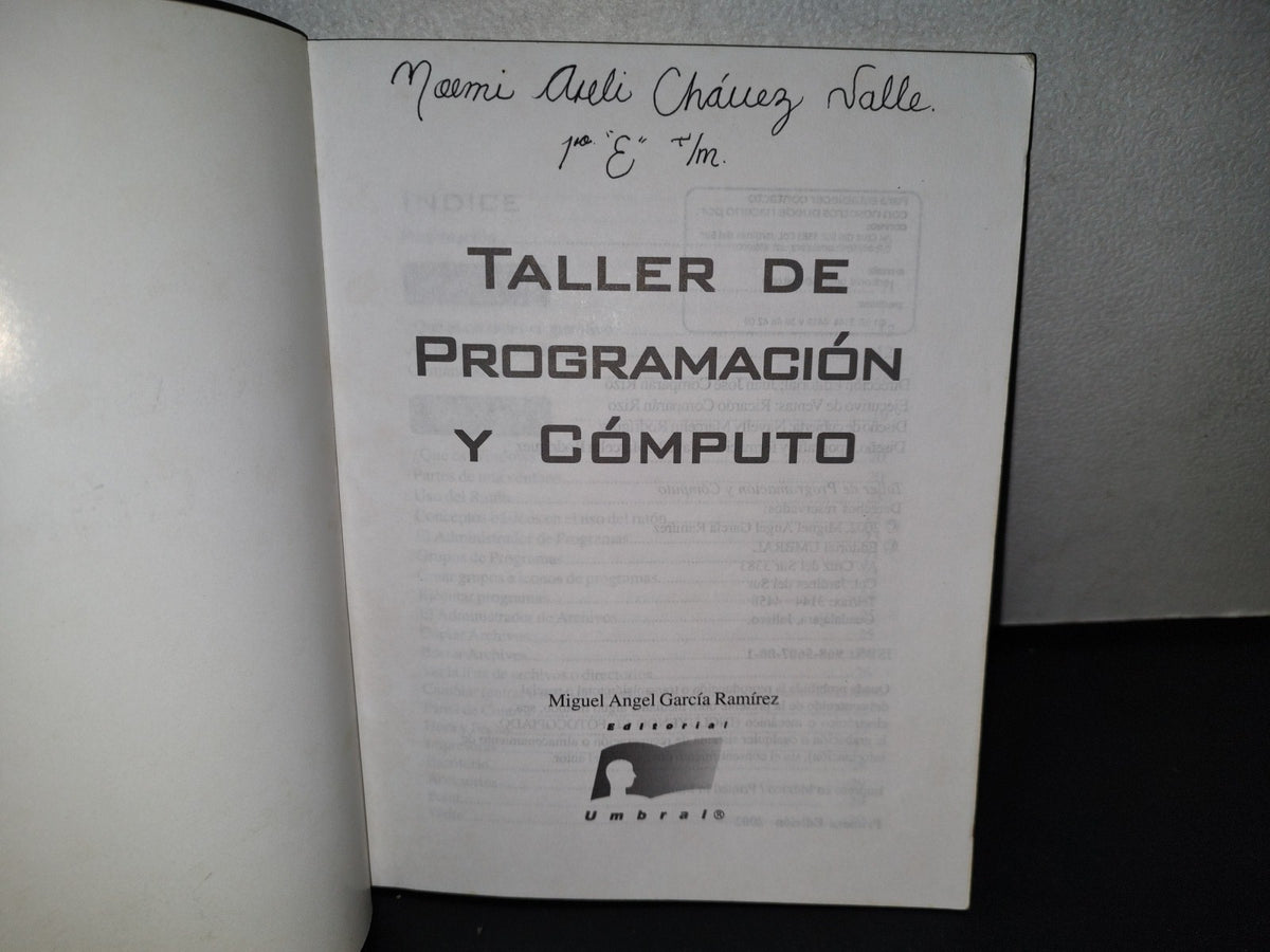 54- Taller De Programación Y Cómputo - Miguel Ángel García Ramírez