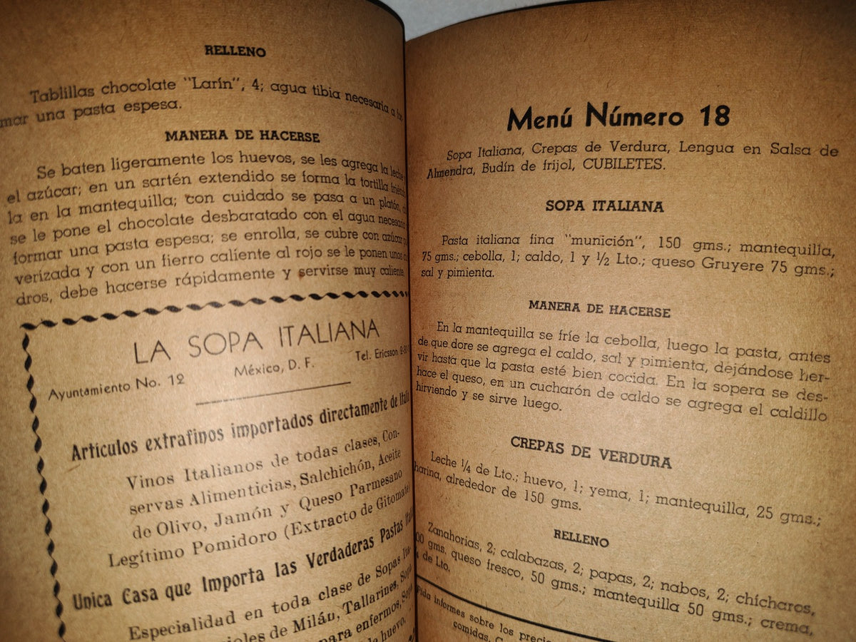 92- Libro De Cocina. Los Treinta Menús - Josefina Velázquez De León - 1940
