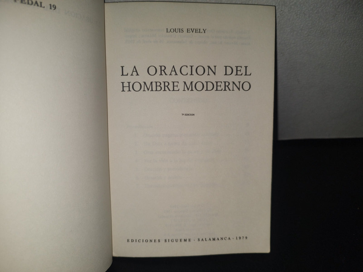 132- La Oración Del Hombre Moderno - Louis Evely