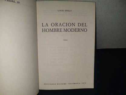 132- La Oración Del Hombre Moderno - Louis Evely