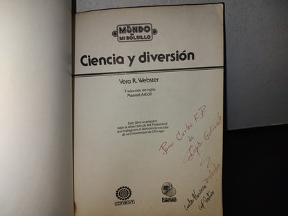 96- Ciencia Y Diversión - Vera R. Webster - El Mundo En Mi Bolsillo - 1987