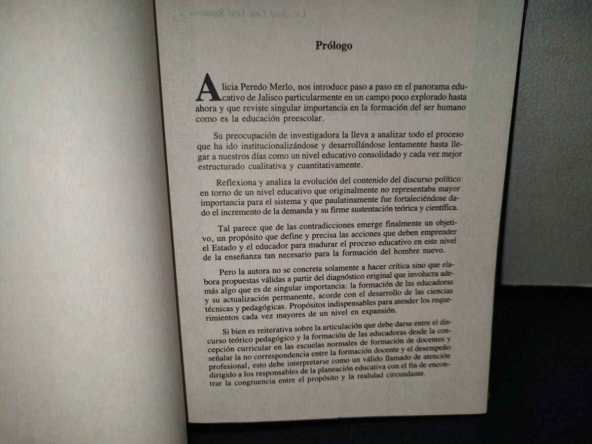 158- Análisis De La Educación Preescolar En El Estado De Jalisco 1970-1988 - María Alicia Peredo M. - Secretaría General De Gobierno. Unidad Editorial. Colección Ensayo E Investigación - Primera Edición 1992
