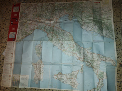 57- Mapa Grande De Italia. Michelin 988. Italie, Italy - 80's