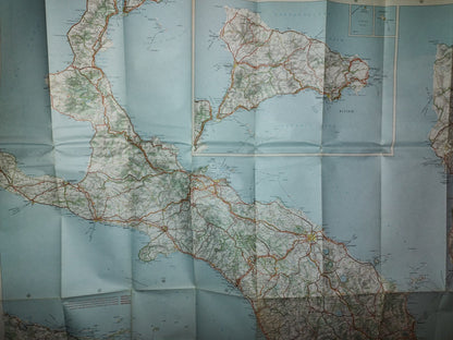 57- Mapa Grande De Italia. Michelin 988. Italie, Italy - 80's