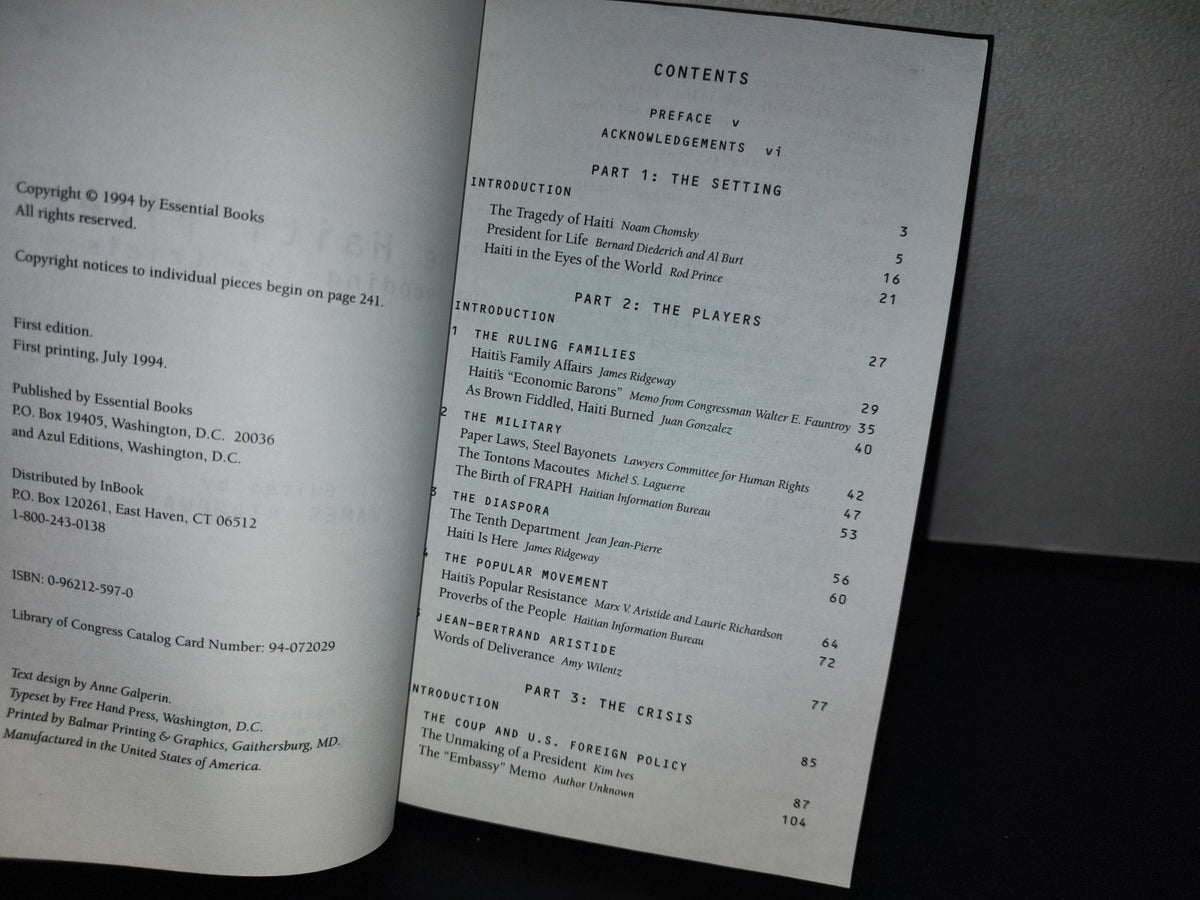 153- The Haiti Files. Decoding The Crisis - James Ridgeway. Essential Books. Washington, D.C. 1994