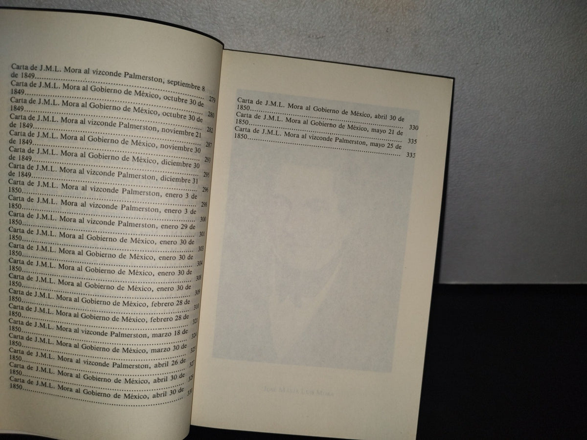 89- Obras Completas. José María Luis Mora. Volumen VII. Obra Diplomática. Sep - 1A. Ed. 1988