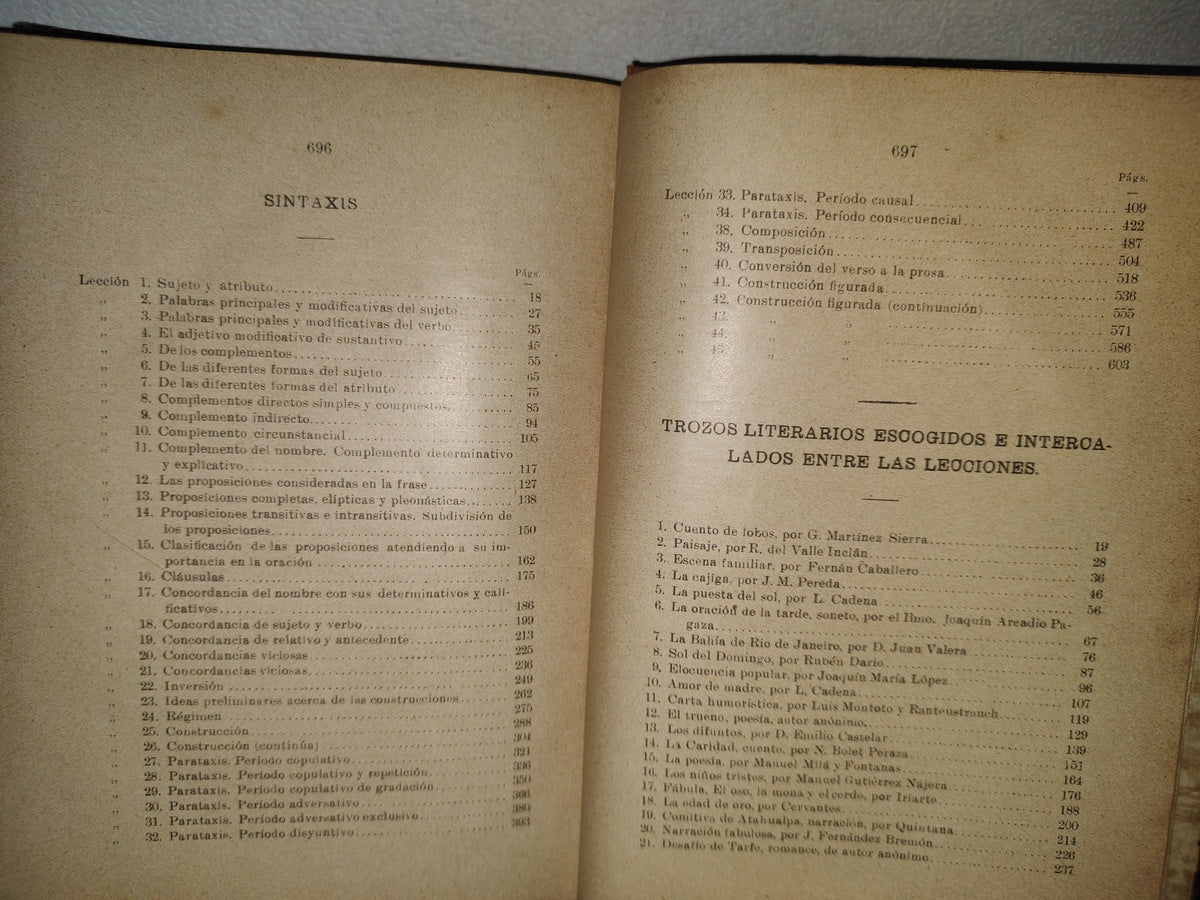 64- Curso De Lengua Castellana - L. Cadena - México. Librería De La Vda. De Ch. Bouret, 1912