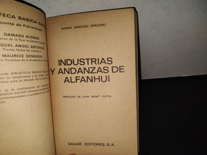 202- Alfanhui - Rafael Sánchez Ferlosio - Biblioteca Básica Salvat 60 - 1971