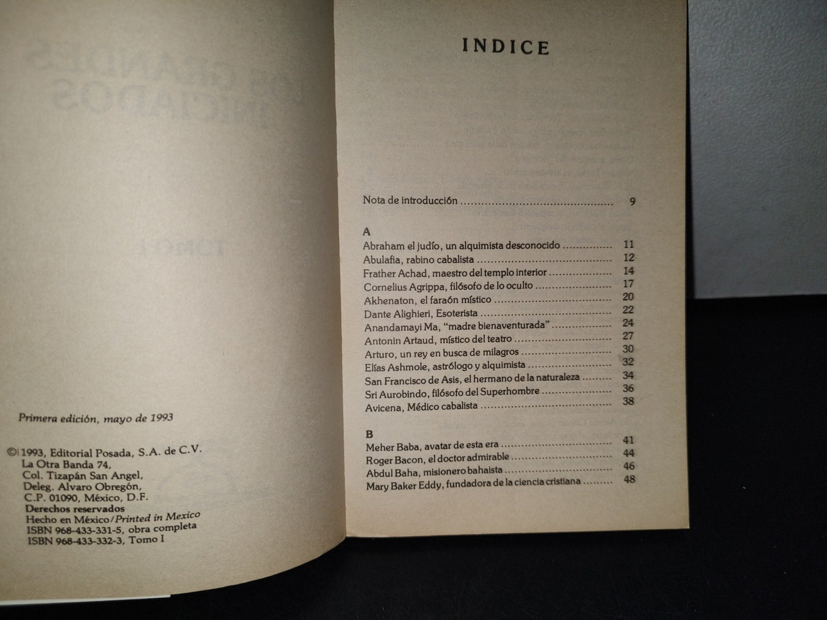 77- Los Grandes Iniciados - Editorial Posada - Primera Edición 1993