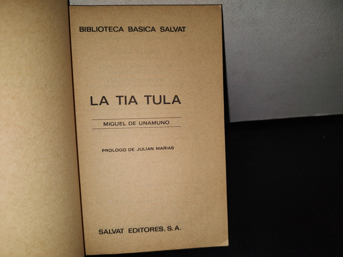 169- La Tía Tula - M. De Unamuno