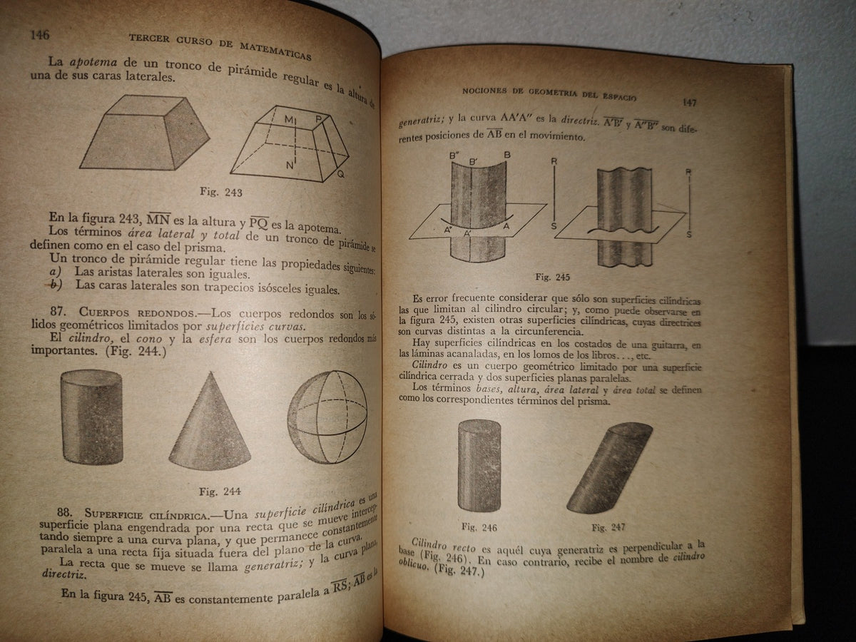 91- Matemáticas. Tercer Curso - Arquímedes Caballero - 1962